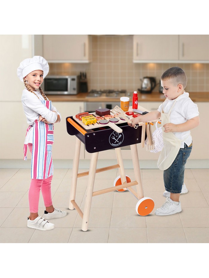 wooden pretend grill toy