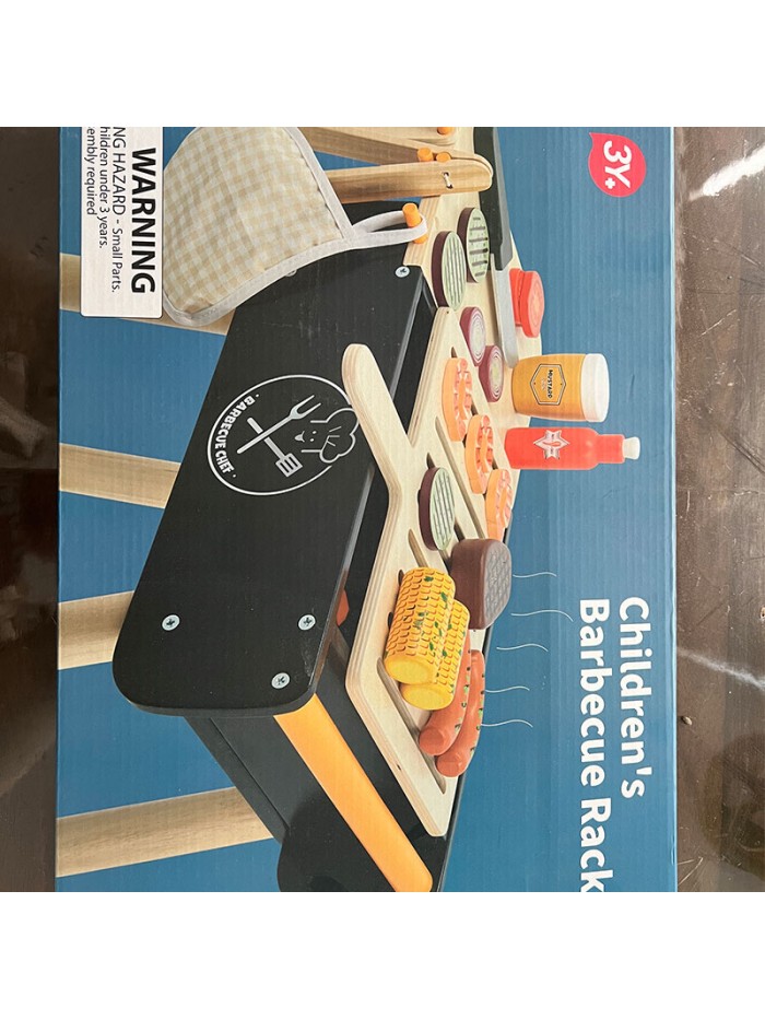 wooden pretend grill toy