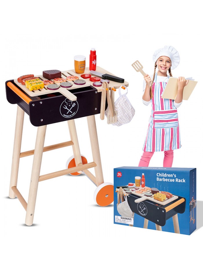 wooden pretend grill toy